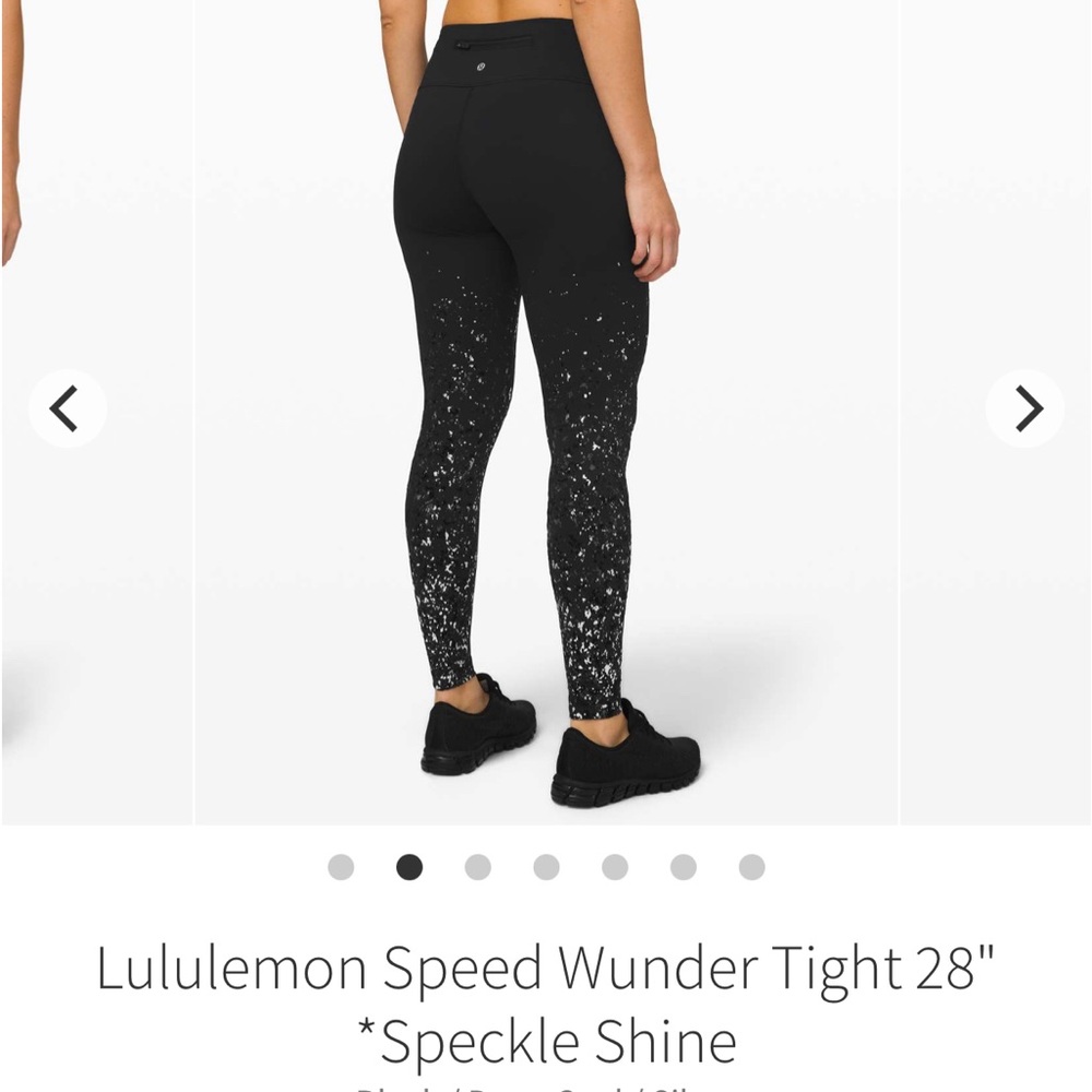 Lululemon Speed Wunder Tight Speckle Shine